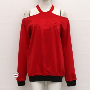 Delta Sigma Theta Embossed Cold Shoulder Sweatshirt